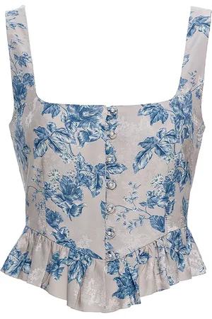 Agua by Agua Bendita Top estilo corset Eslabon