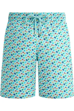 Vilebrequin Shorts de playa Micro Ronde Des Tortues Rainbow