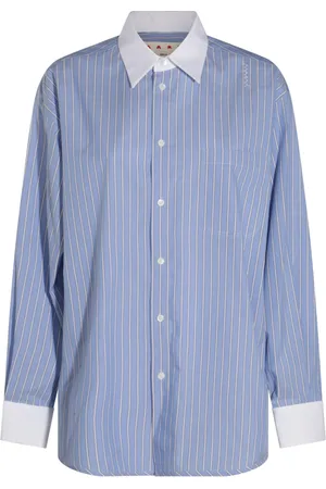 Marni Camisa de popelina con rayas estampadas