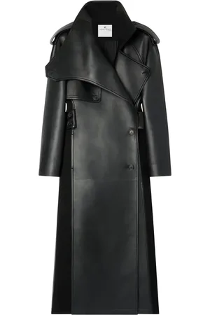 Courrèges Gabardina Oblique de piel
