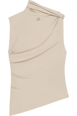 Courrèges Top drapeado