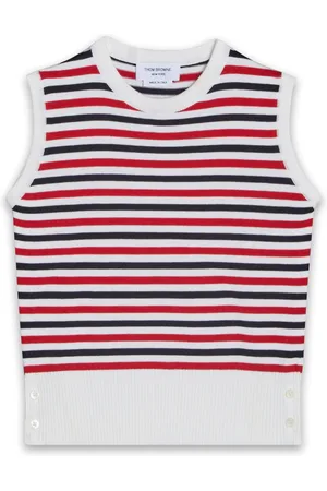 Thom Browne Top tejido de canalé sin mangas