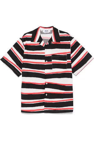 Msgm Camisa con rayas estampadas