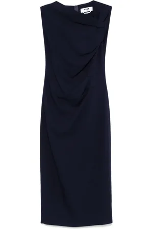 Msgm Vestido midi con detalle retorcido