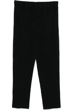 Issey Miyake Pantalones con diseño plisado