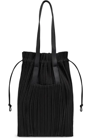 PLEATS PLEASE ISSEY MIYAKE Tote plisada con cordones
