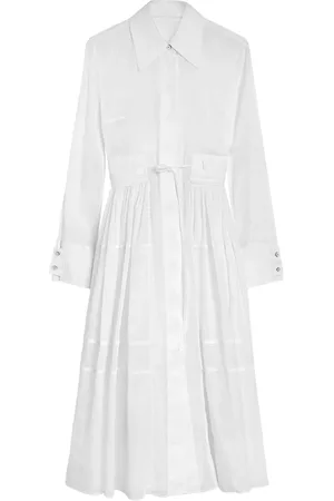 Jil Sander Vestido camisero con aberturas