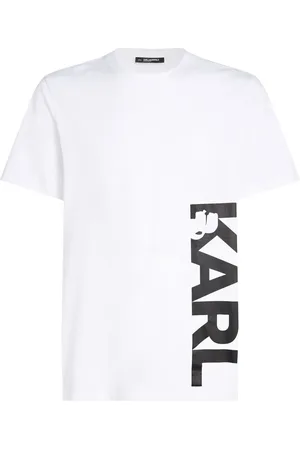 Karl Lagerfeld Playera con logo estampado