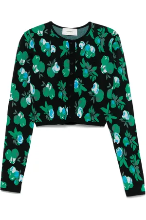 COPERNI Cárdigan tejido con motivo floral en jacquard