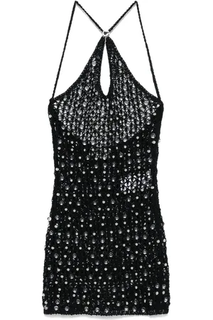 COPERNI Vestido corto tejido con mostacillas