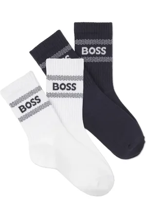 HUGO BOSS Set de dos pares de calcetines con logo en jacquard