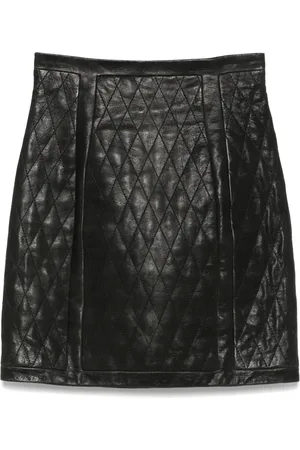 Balmain Falda corta capitonada