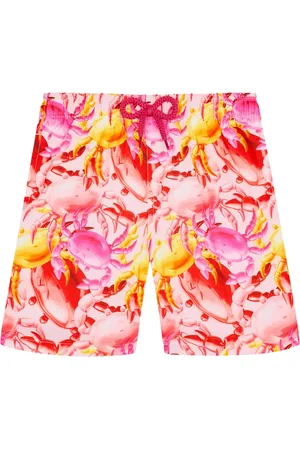 Vilebrequin Shorts de playa con cangrejos estampados