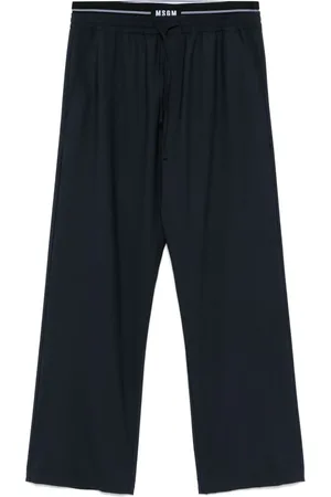 Msgm Pantalones con logo en la pretina