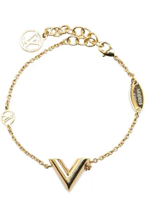 LOUIS VUITTON Pulsera Gold Plated Essential V Bracelet 2023