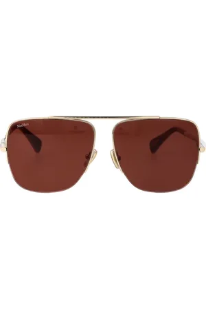 Max Mara Gafas de sol con montura piloto