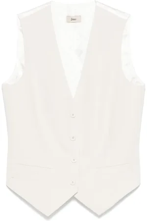 HERNO Chaleco con logo en jacquard