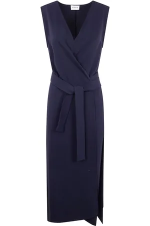 P.A.R.O.S.H. Vestido midi con cuello en V