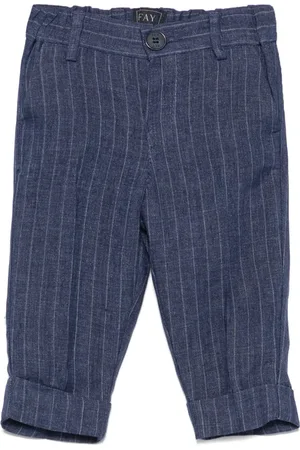 FAY Pantalones con motivo de rayas diplomáticas