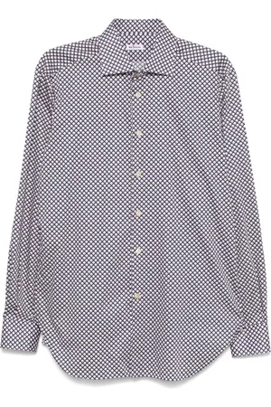 Kiton Camisa con estampado gráfico