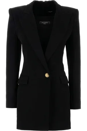 Balmain Vestido tipo blazer con botones