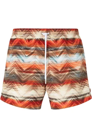 Missoni Shorts de playa con cordones en la pretina