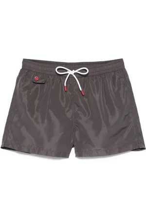Kiton Shorts de playa con logo bordado