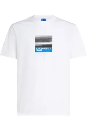Karl Lagerfeld Playera con logo estampado