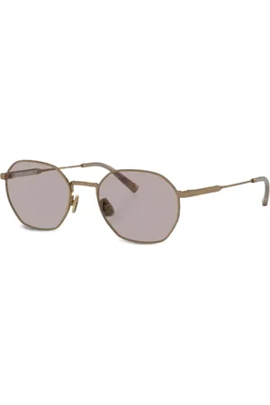 Brunello Cucinelli Lentes de sol con armazón geométrica