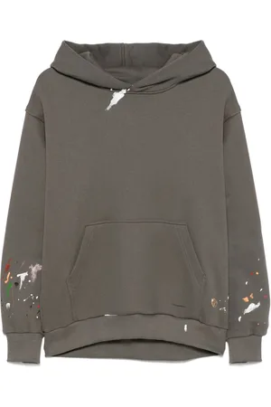 PNK Hoodie con salpicaduras de pintura estampadas