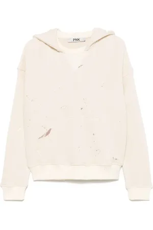 PNK Hoodie con salpicaduras de pintura estampadas