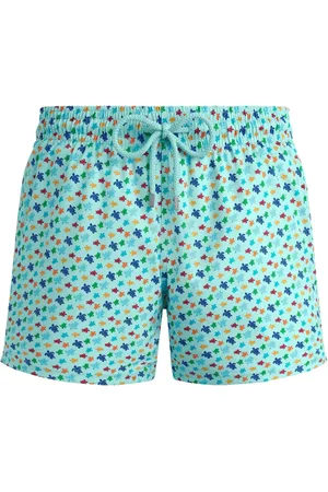 Vilebrequin Shorts de playa Micro Ronde Des Tortues Rainbow
