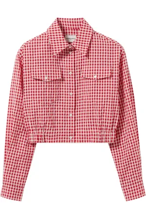 Claudie Pierlot Chamarra con motivo de cuadros gingham