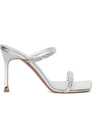 Amina Muaddi Mules Diana con tacón de 95mm