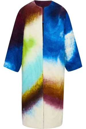 Oscar de la Renta Abrigo Abstract Watercolor