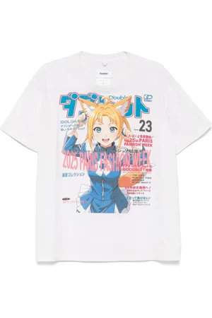 DOUBLET Playera con anime estampado