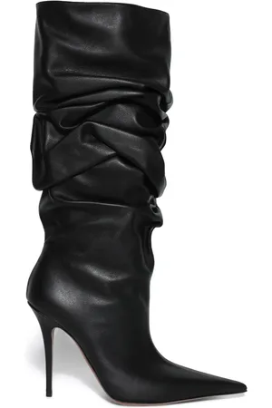 Amina Muaddi Botas Anok con tacón de 105mm