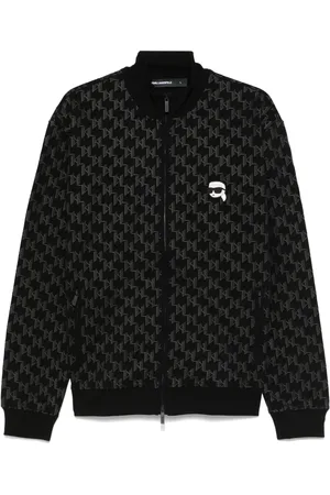 Karl Lagerfeld Chamarra con logo estampado