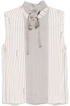 Twin-Set Blusa con rayas estampadas