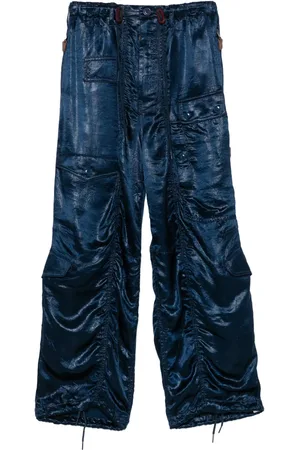 R13 Pantalones de satén