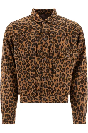 KAPITAL Chamarra con estampado de leopardo