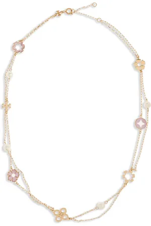 Tory Burch Collar de doble cadena