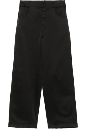 CORDERA Pantalones rectos con efecto satinado