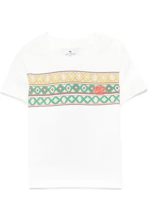 Etro Playera con bordado Pegaso
