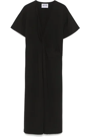 Moschino Vestido midi con diseño fruncido