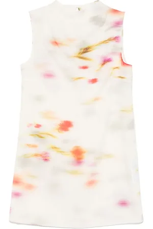 Salvatore Ferragamo Vestido corto con estampado abstracto