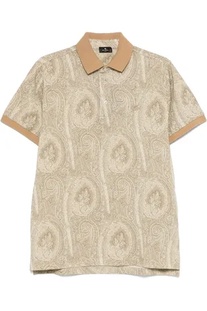 Etro Playera tipo polo con estampado de cachemira