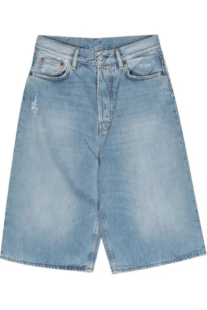 Acne Studios Shorts de mezclilla con tiro alto