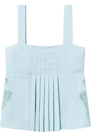Twin-Set Top plisado bordado