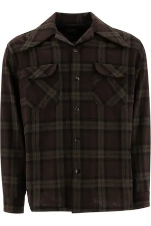 KAPITAL Camisa con cuadros estampados